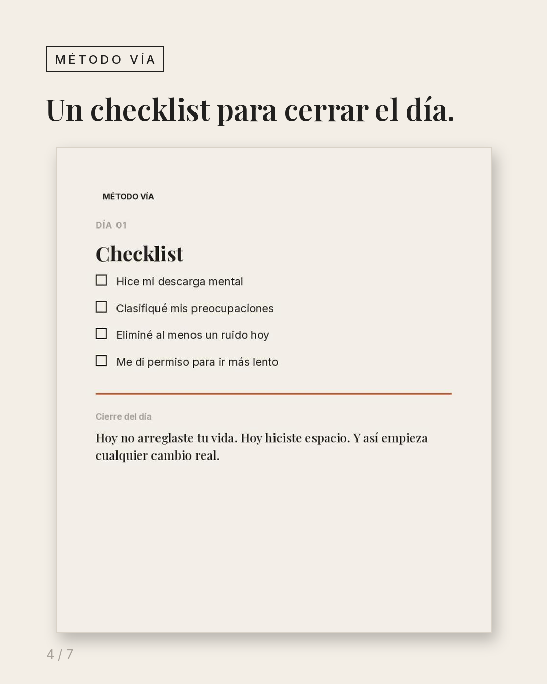 Método Vía — 21 Días para Salir del Caos